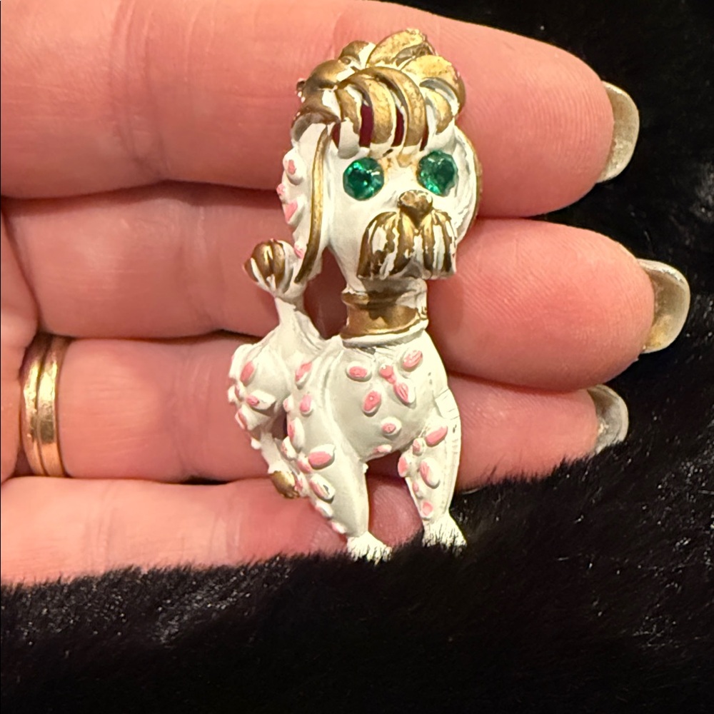 Elegant White and Gold Dog Figurine
